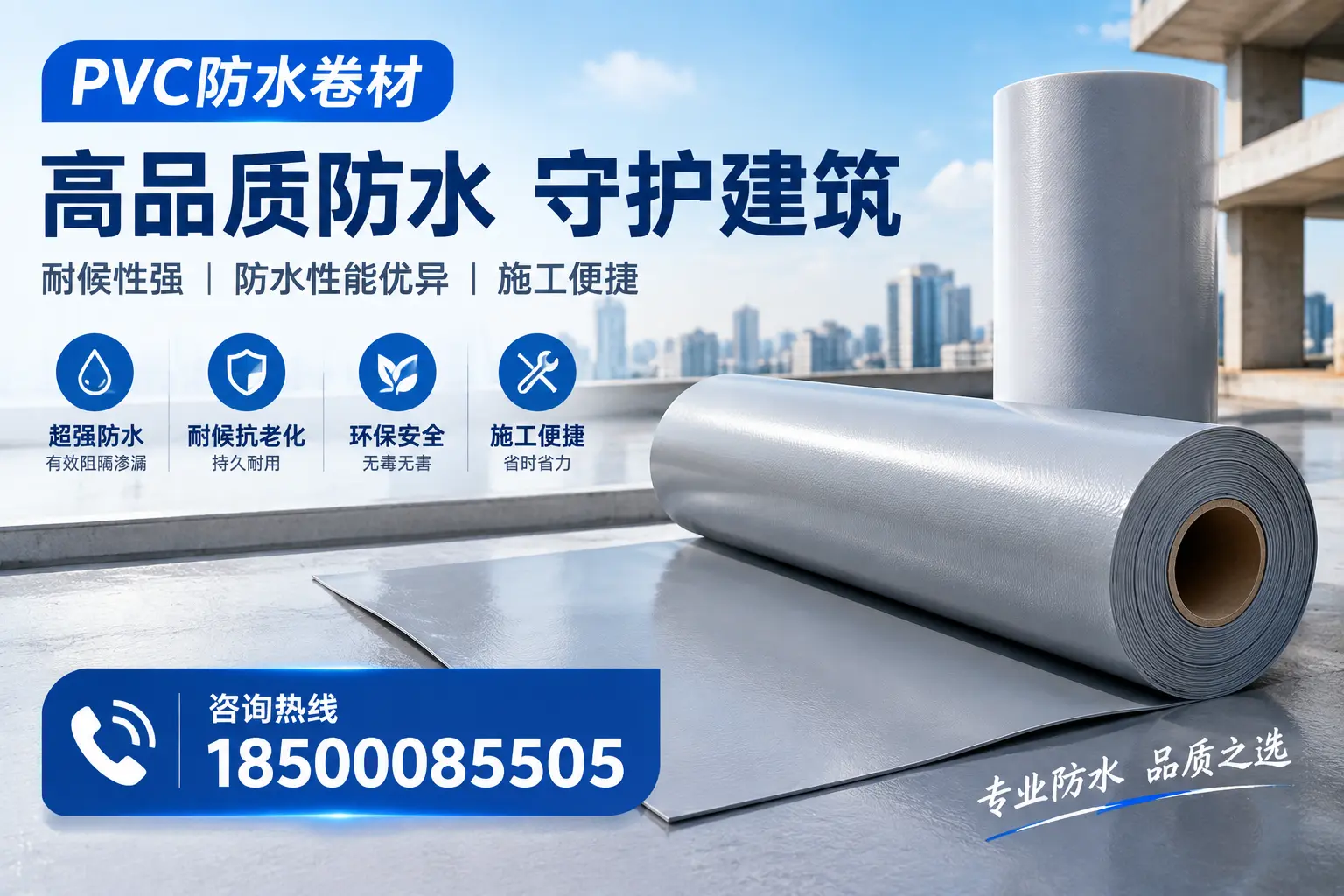 PVC防水卷材的防水效果评测，适合可克达拉的科学依据